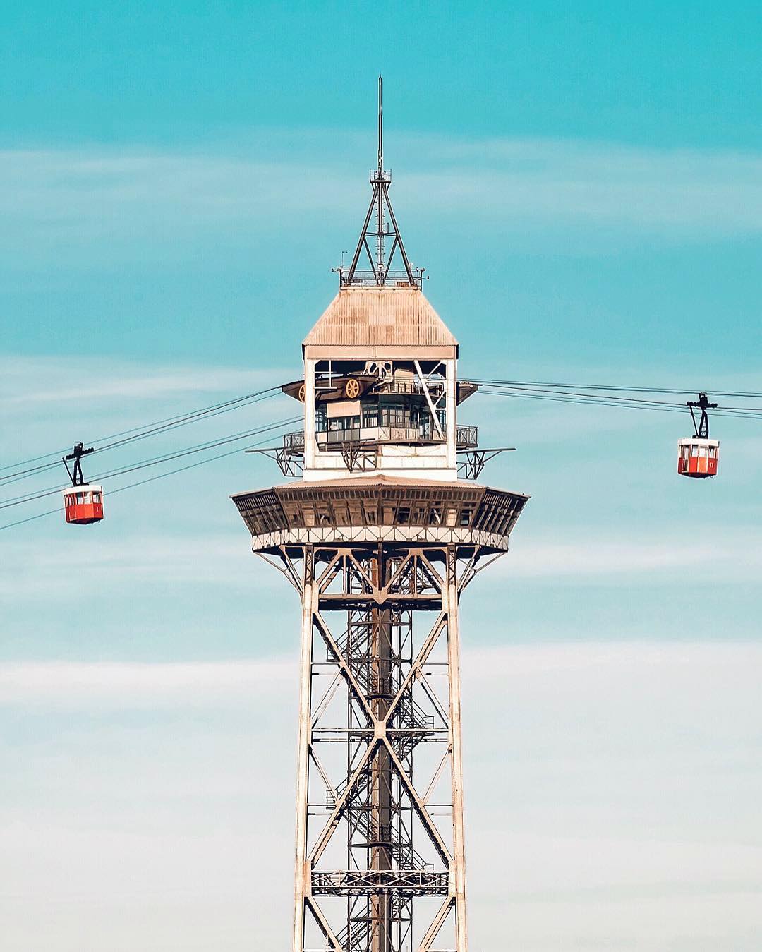 Accidentally Wes Anderson - Port Vell Aerial Tramway